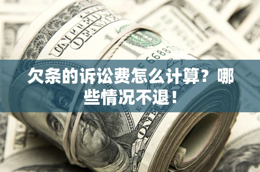 北京欠条的诉讼费怎么计算？哪些情况不退！