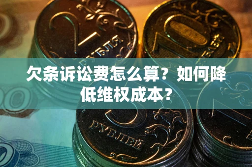 北京欠条诉讼费怎么算？如何降低维权成本？