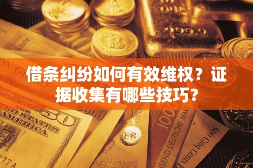 北京借条纠纷如何有效维权？证据收集有哪些技巧？