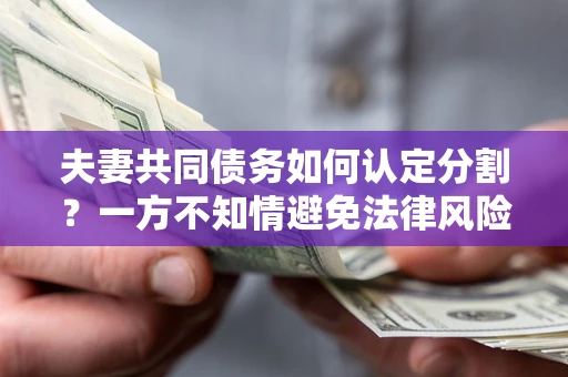 北京夫妻共同债务如何认定分割？一方不知情避免法律风险必看！