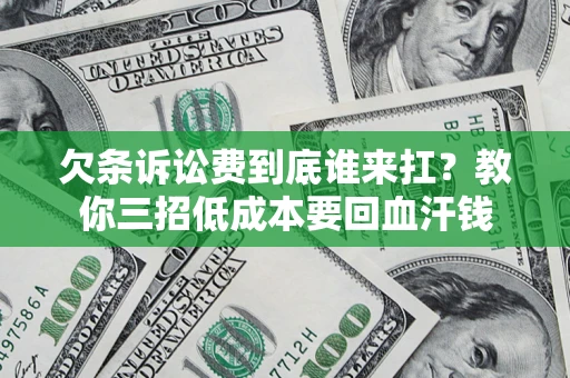 北京欠条诉讼费到底谁来扛？教你三招低成本要回血汗钱